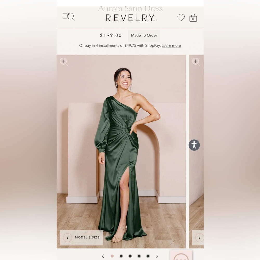 Elegant One-Shoulder Green Dress